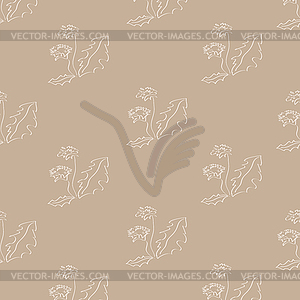 Background of dandelions - vector clip art