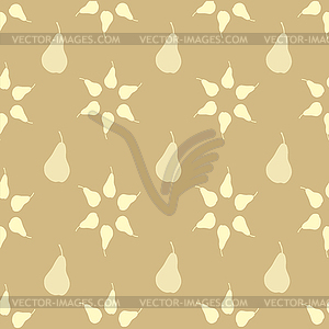 Pear background - vector image