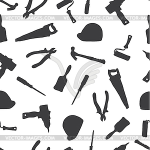 Ornament of building tools - vector clip art