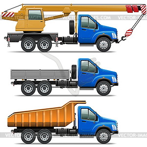 Lorry Icons Set  - vector clipart / vector image