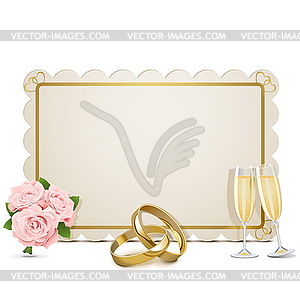 Wedding Frame - vector clip art