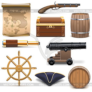 Pirate Icons - vector clipart