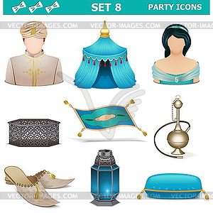 Party Icons Set  - vector clip art