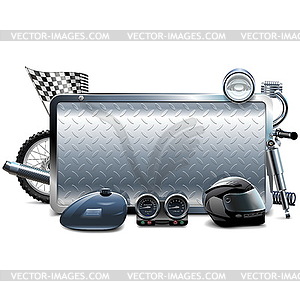 Motorcycle Frame - vector clipart