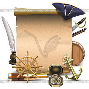 Seafaring Frame - vector image