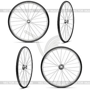 Bicycle Wheels - vector image