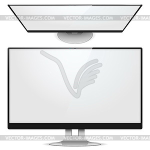 Monitor Front View - vector clipart