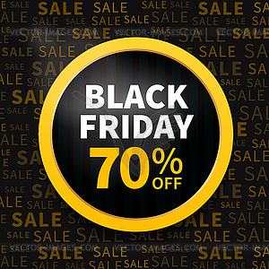 Black friday label - vector image