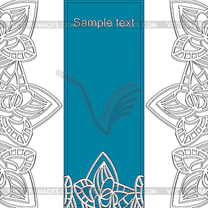 Abstract pattern form with place for text - vector image