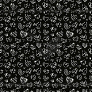 Seamless repeating pattern of set of sketches of - vector clip art