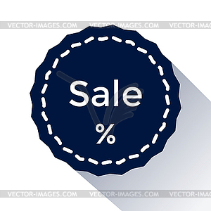 Round flat icon sale - vector image