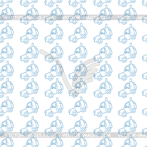 Seamless pattern of sketches of cars - vector clipart / vector image