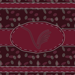 Postcard with blank template into your text - vector clipart