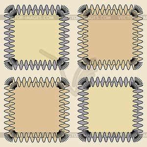 Square abstract framework - vector image