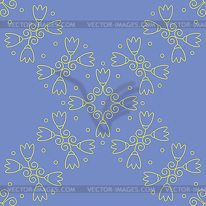 Seamless floral lilac wallpaper - vector image