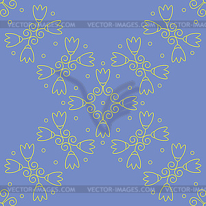 Seamless floral lilac wallpaper - vector image