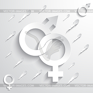 Gender Sign Background - vector clip art