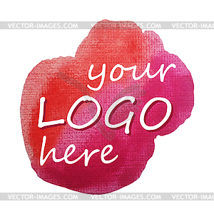Watercolor sign for design - vector image