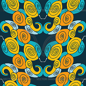 Seamless abstract symmetry pattern - vector image