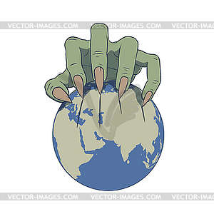 Earth in danger - vector EPS clipart