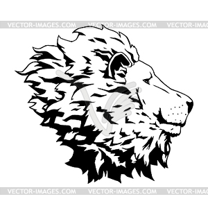 Lion head - vector clipart