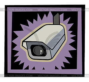 Security camera - vector clipart