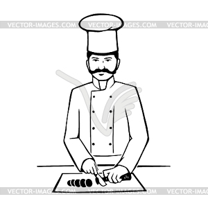 Chief at work - vector EPS clipart