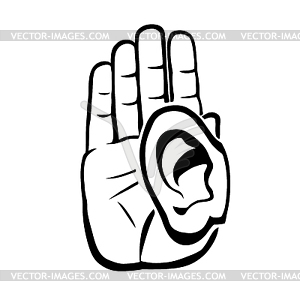 Eavesdropping - vector clipart