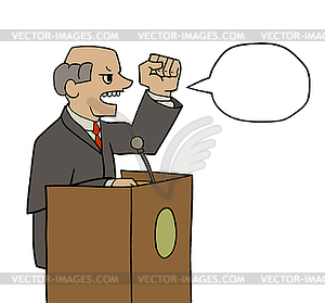 Politician - vector image