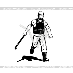 Protester - vector image