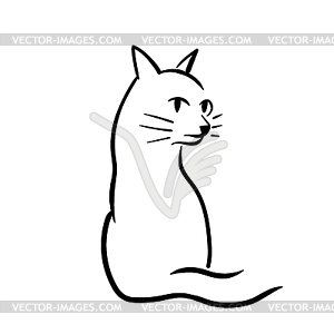 Cat sketch - vector image