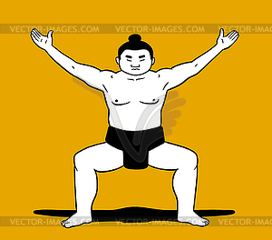 Sumo wrestler - vector clipart