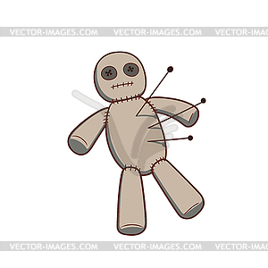 Voodoo doll - vector image