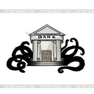 Зло банк - векторное изображение клипарта