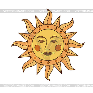 Символ солнца - графика в векторном формате
