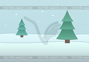 Fir-tree background - vector clipart