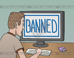 Banned - vector clip art