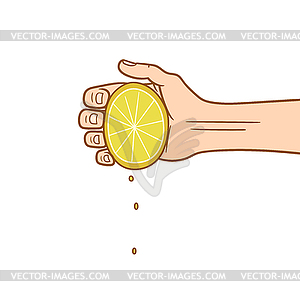 Lemon squeeze - vector image