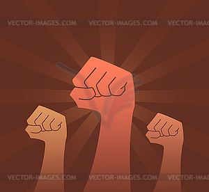 Revolution fist - vector clip art