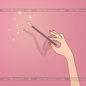 Magic wand - vector image