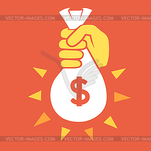 Money jackpot - vector clip art