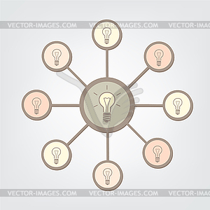 Brainstorming - vector clipart