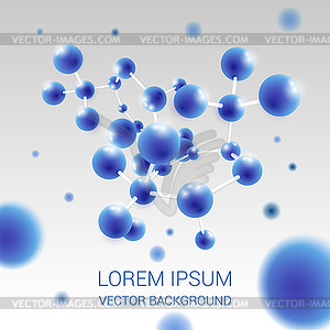 Molecule background - color vector clipart