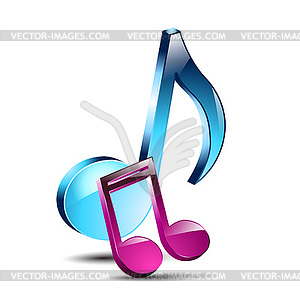 Musical notes - vector image