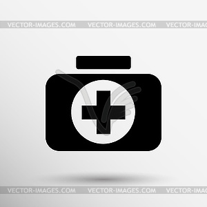 Circle icon on gray background. Eps 10 - vector clipart