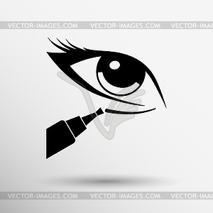 Concealer stick to conceal under-eye circles or - vector clip art