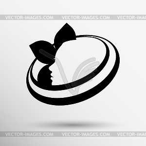 Beauty icon skin care health design spa abstract - vector clip art