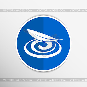 Hygienic cream, top view Cream icon - vector clipart / vector image