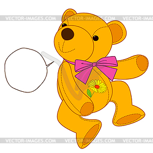 Bear doll - vector image