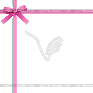 Pink ribbon - vector EPS clipart